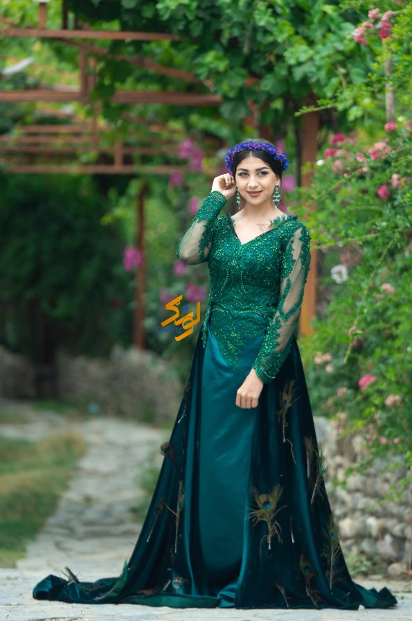 Green Bridal Dress