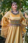 Yellow Suzani Long Dress