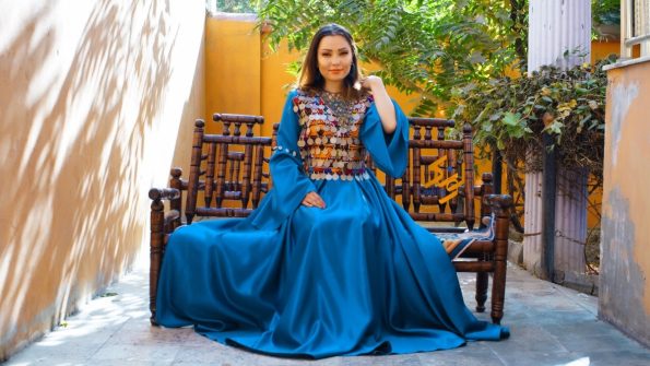 Blue Vintage Long Dress